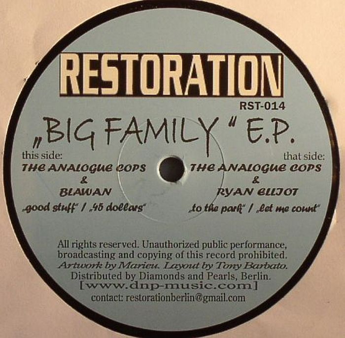 The Analogue Cops Big Family EP
