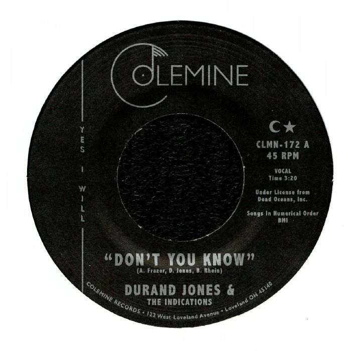 Durand Jones and The Indications – Dont You Know vinyl cover