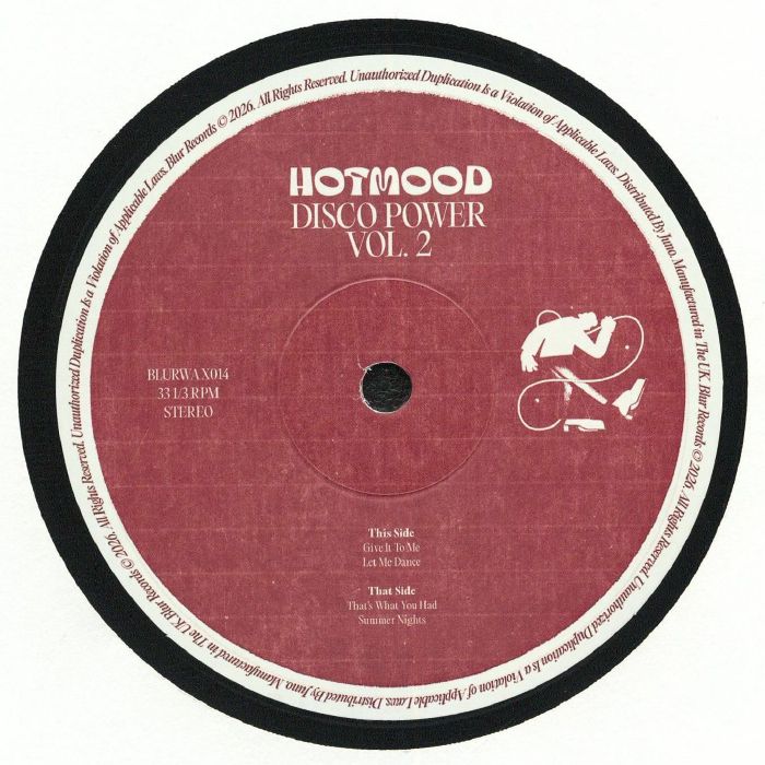 Hotmood – Disco Power EP Vol 2 vinyl cover