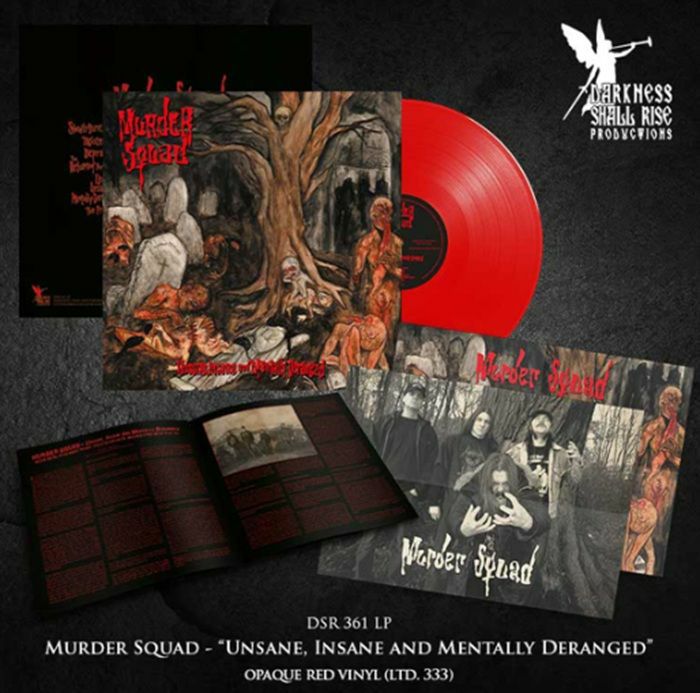 Murder Squad – Unsane Insane & Mentally Deranged vinyl cover