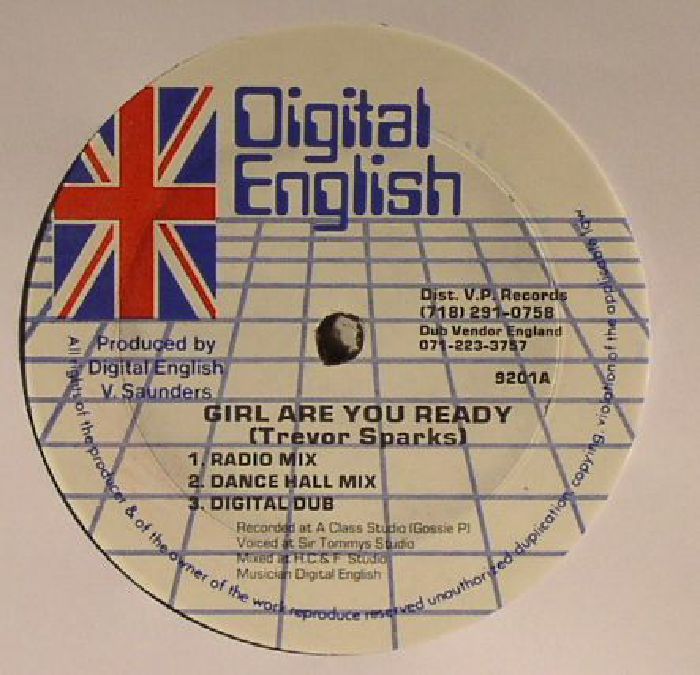 Trevor Sparks | Junior Vibes | Digital English Girl Are You Ready (warehouse find: slight sleeve wear)