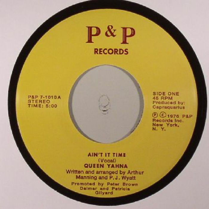 Queen Yahna – Aint It Time vinyl cover