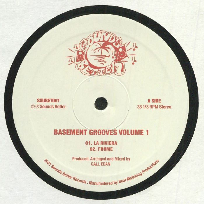 Call Edan – Basement Grooves Volume 1 vinyl cover