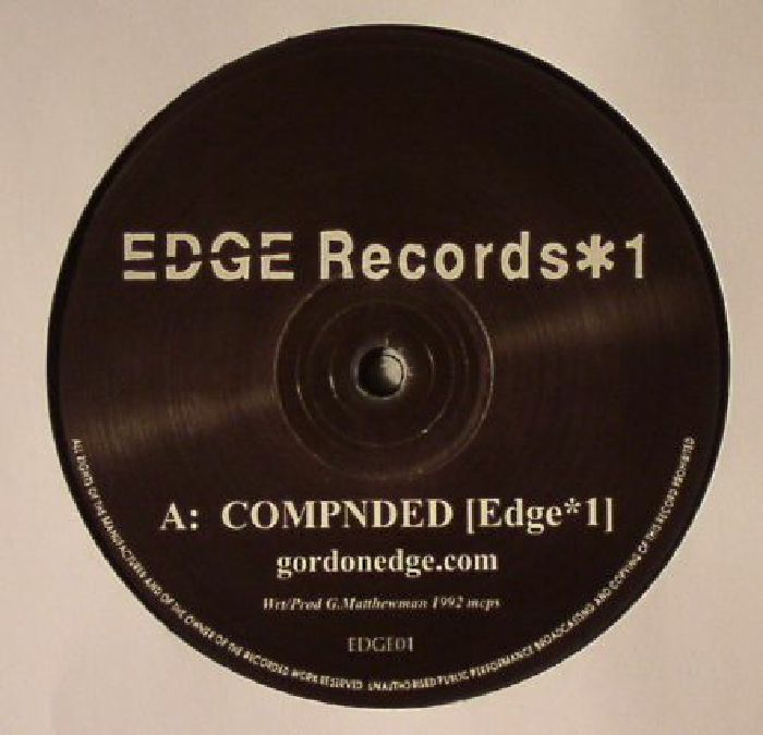 Gordon Edge – Compnded (Edge Records *1) vinyl cover