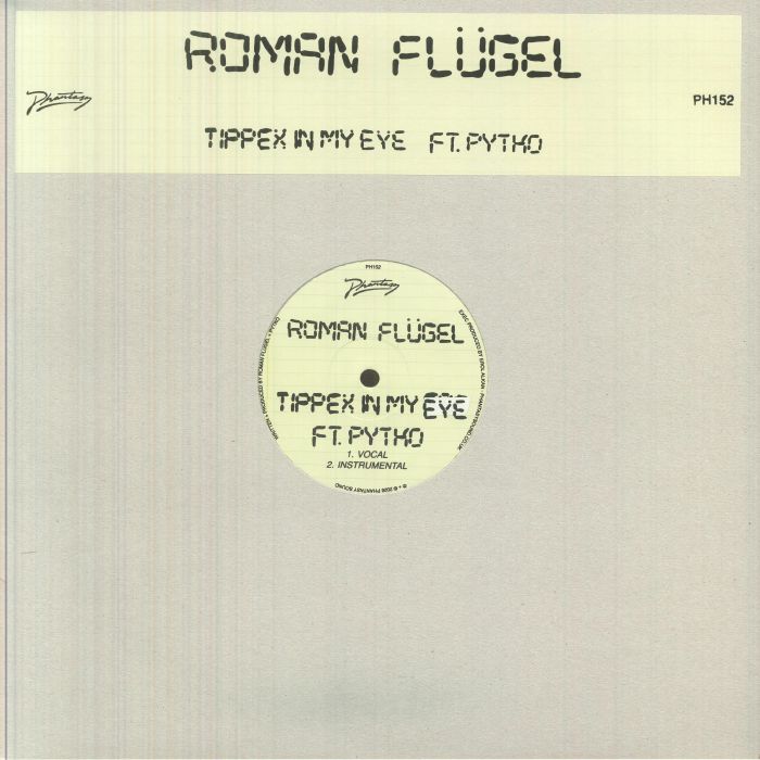 Roman Flugel – Tippex In My Eye vinyl cover