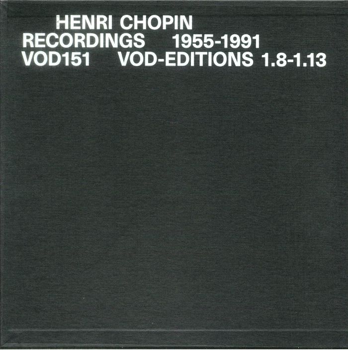 Henri Chopin Recordings 1955 1991 Vol 2