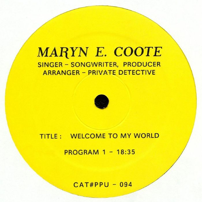 Maryn E Coote Welcome To My World