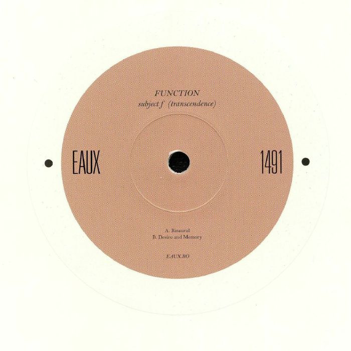 Function – Subject F: Transcendence vinyl cover