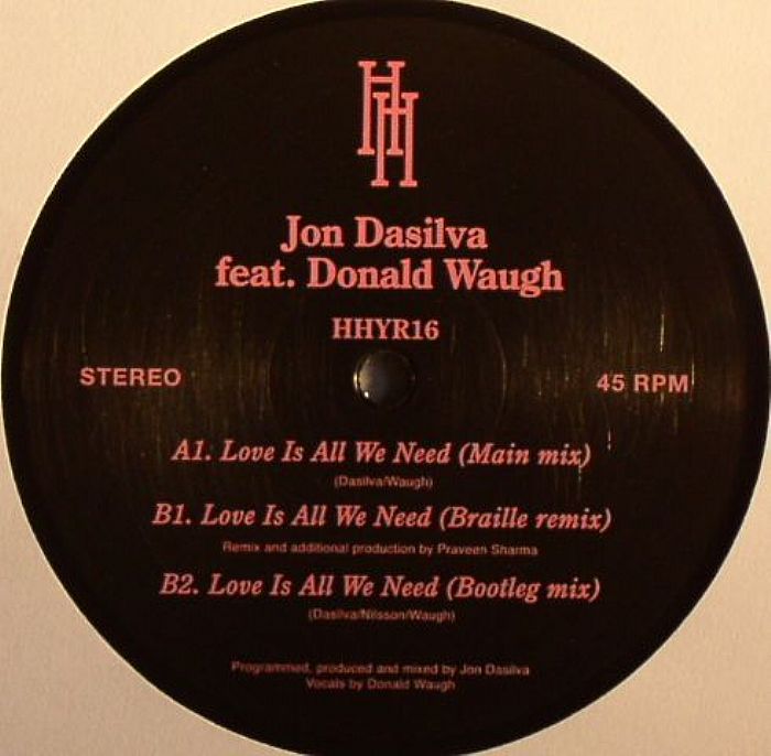Jon Dasilva Feat Donald Waugh Love Is All We Need
