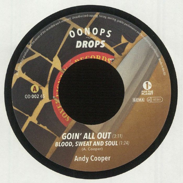 Andy Cooper – Hot Off The Chopping Block 45 vinyl cover