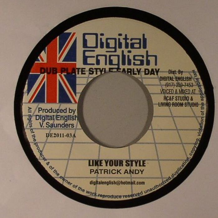 Patrick andy – Like Your Style (Patrick Andy Like Your Style Riddim) vinyl cover