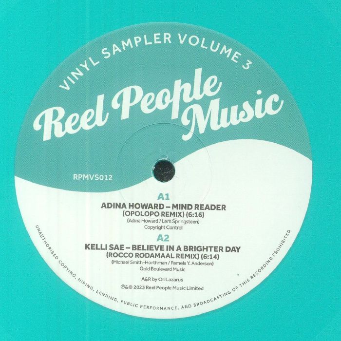 Adina Howard | Kelli Sae | Zo! | Joe Buhdha | Terri Walker Reel People Music Vinyl Sampler Vol 3