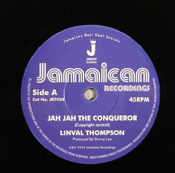 Linval Thompson – Jah Jah The Conqueror vinyl cover