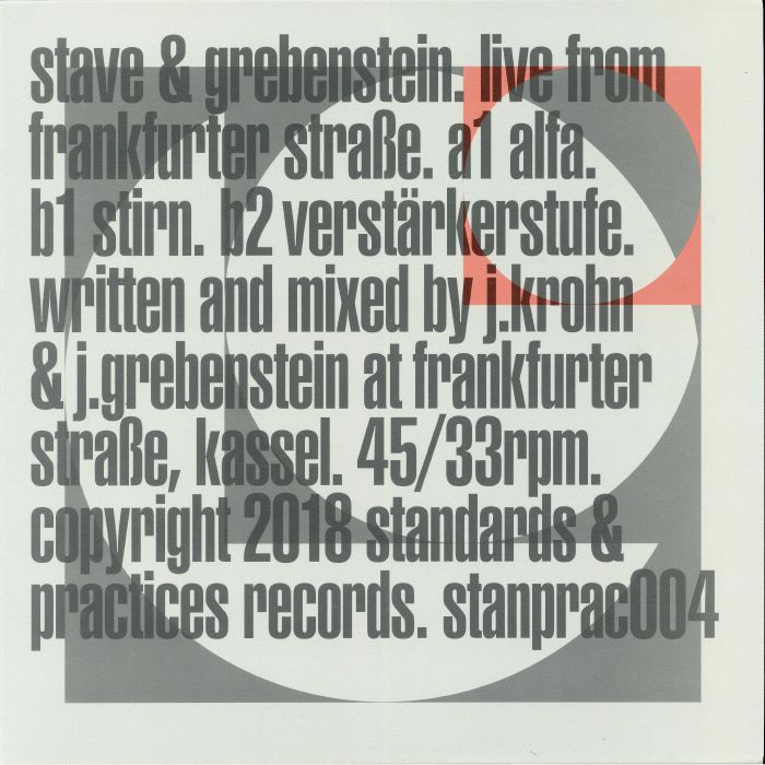 Stave | Grebenstein – Live From Frankfurter Strasse vinyl cover