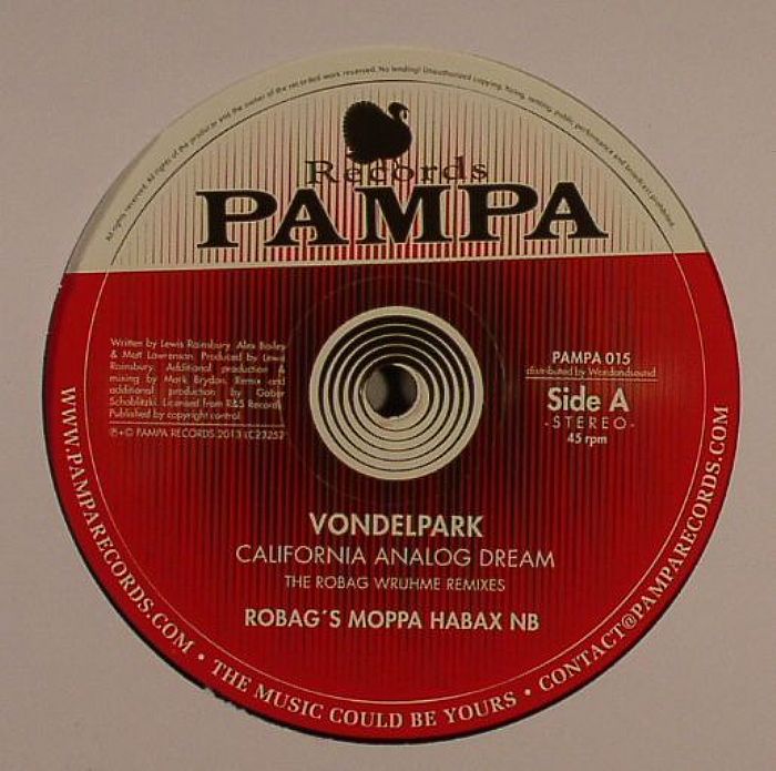 Vondelpark California Analog Dream  (The Robag Wruhme Remixes) 