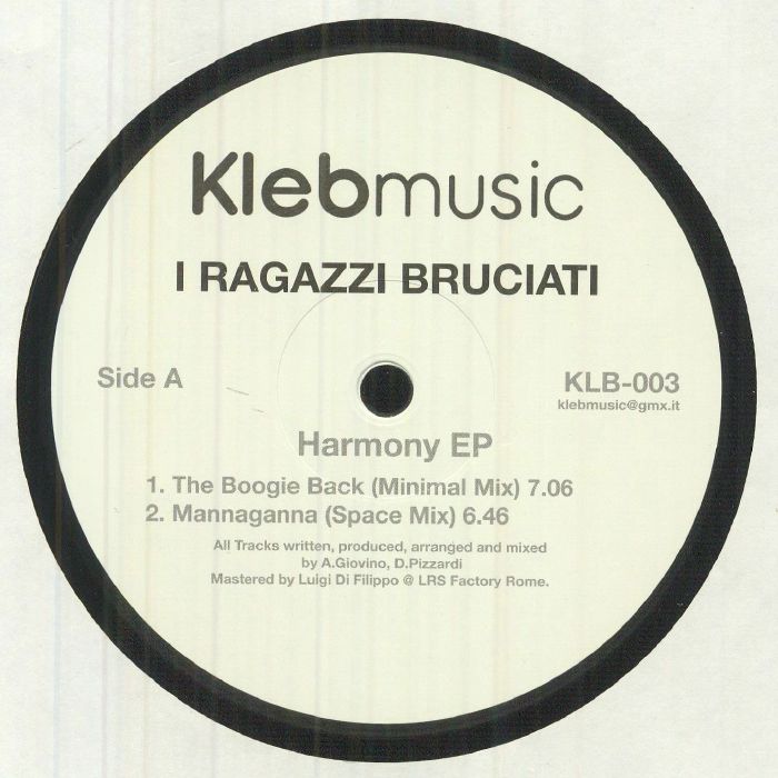 I Ragazzi Bruciati Harmony EP