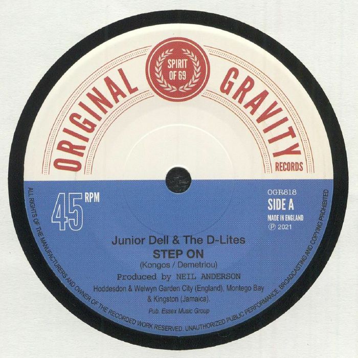 Junior Dell and The D Lites – Step On vinyl cover