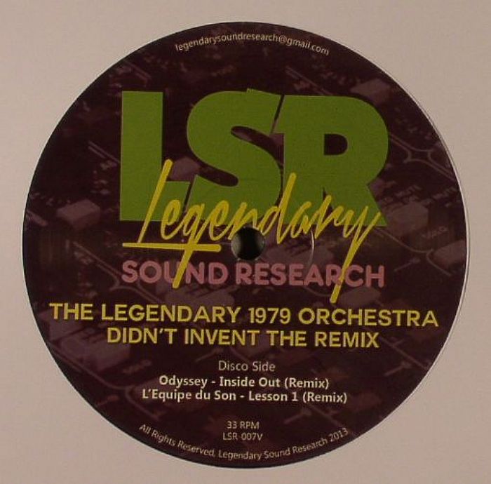 The Legendary 1979 Orchestra – Didnt Invent The Remix vinyl cover