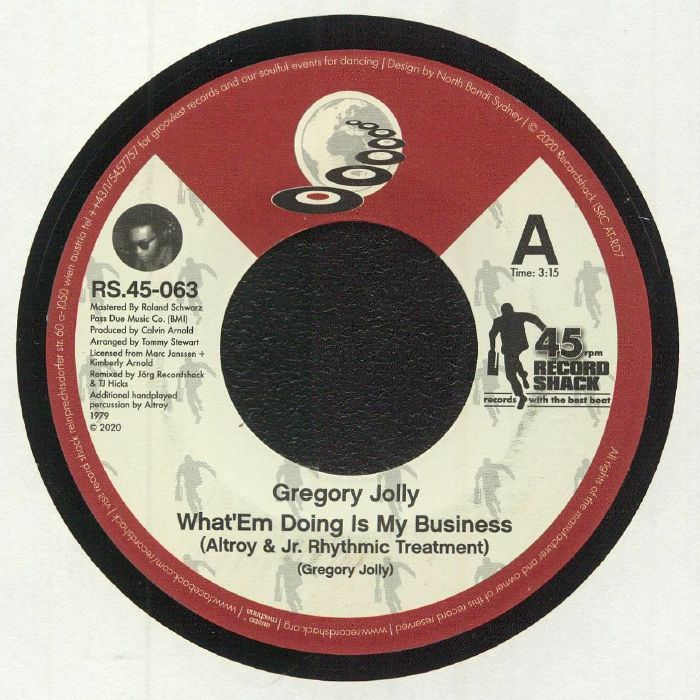 Gregory Jolly – What Em Doing Is My Business vinyl cover