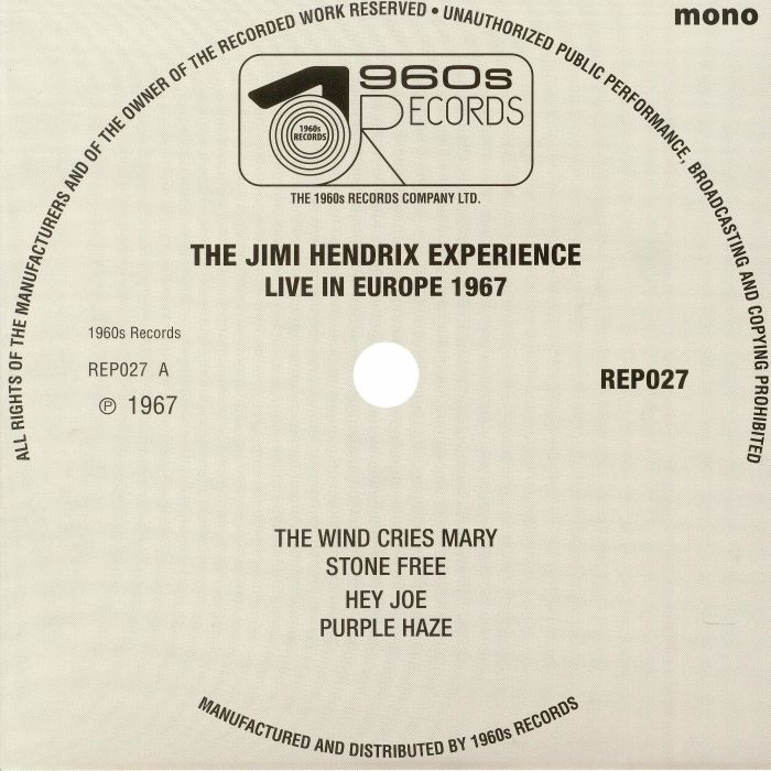 The Jimi Hendrix Experience Live In Europe 1967 (mono)