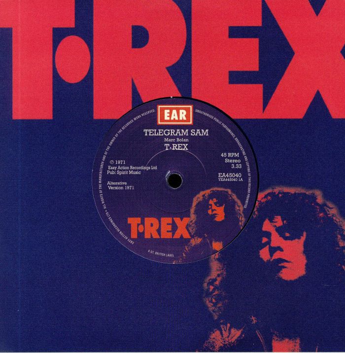 T Rex – Telegram Sam vinyl cover