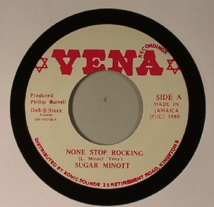 Sugar Minott – None Stop Rocking vinyl cover