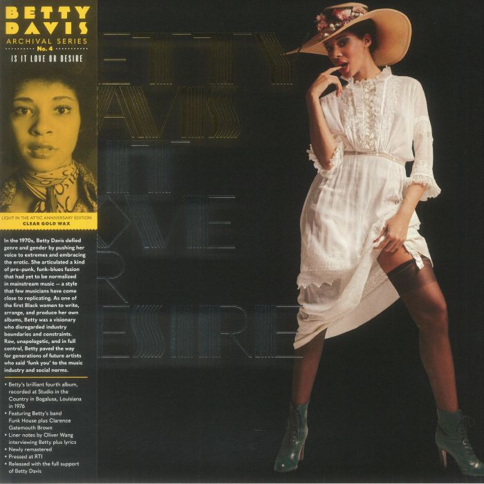 Betty Davis – Is It Love Or Desire vinyl cover