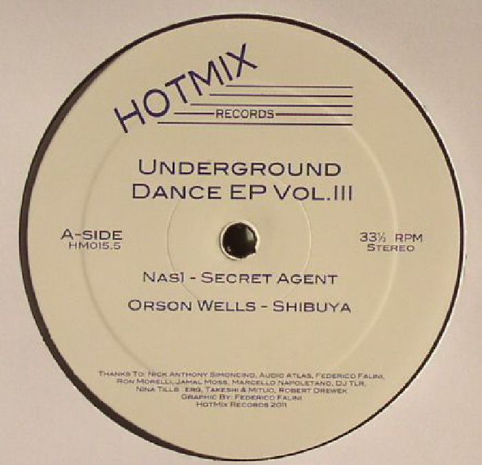 Nas1 | Orson Wells | Alessio Carminati Underground Dance EP Vol III