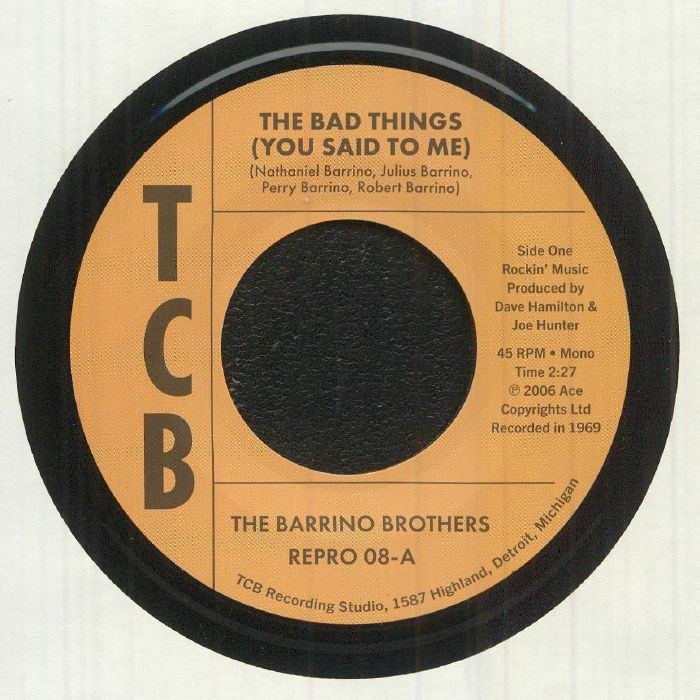 The Barrino Brothers The Bad Things (You Said To Me)