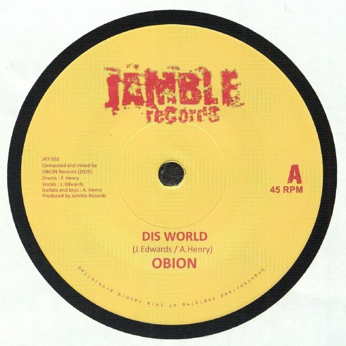 Obion – Dis World vinyl cover