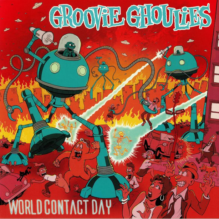 Groovie Ghoulies – World Contact Day vinyl cover