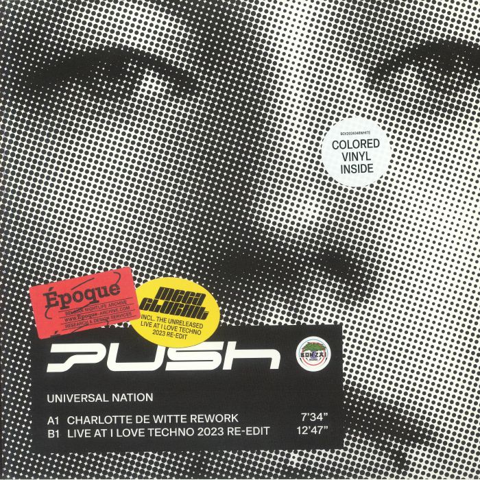 Push – Universal Nation (Charlotte De Witte rework) vinyl cover