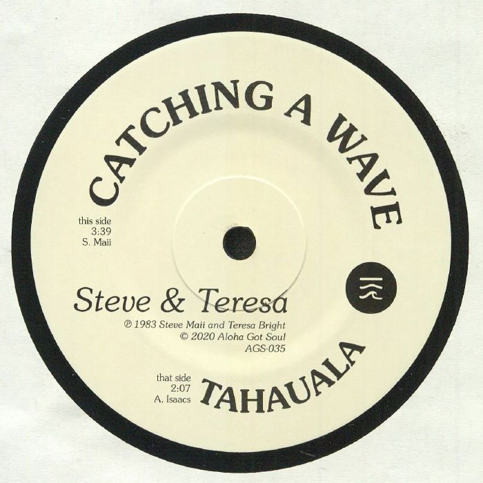 Steve and Teresa – Catching A Wave vinyl cover