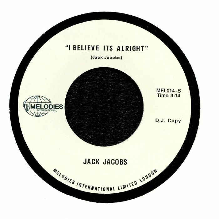 Jack Jacobs I Believe Its Alright