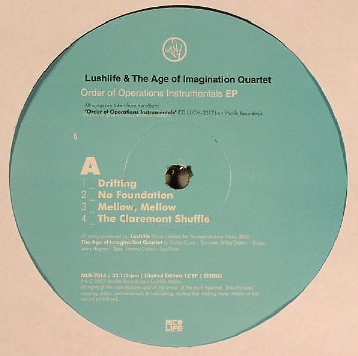 Lushlife | The Age Of Imagination Quartet Order Of Operations Instrumentals EP