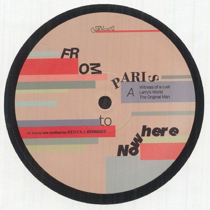 Renva | Robbiee – From Paris To Nowhere vinyl cover