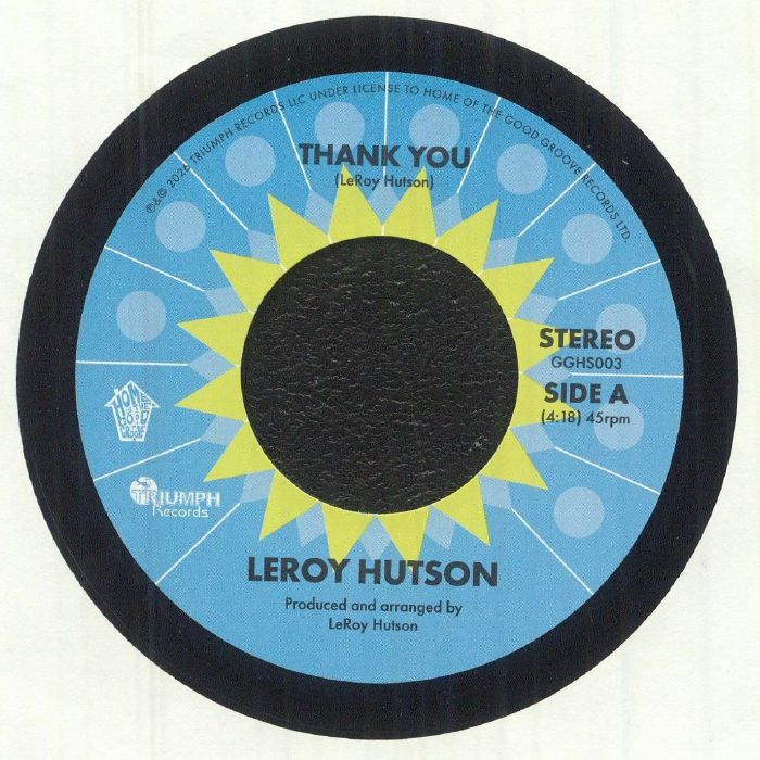 Leroy Hutson – Thank You vinyl cover