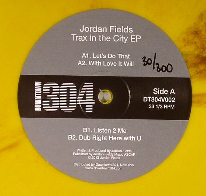 Jordan Fields – Trax In The City EP vinyl cover