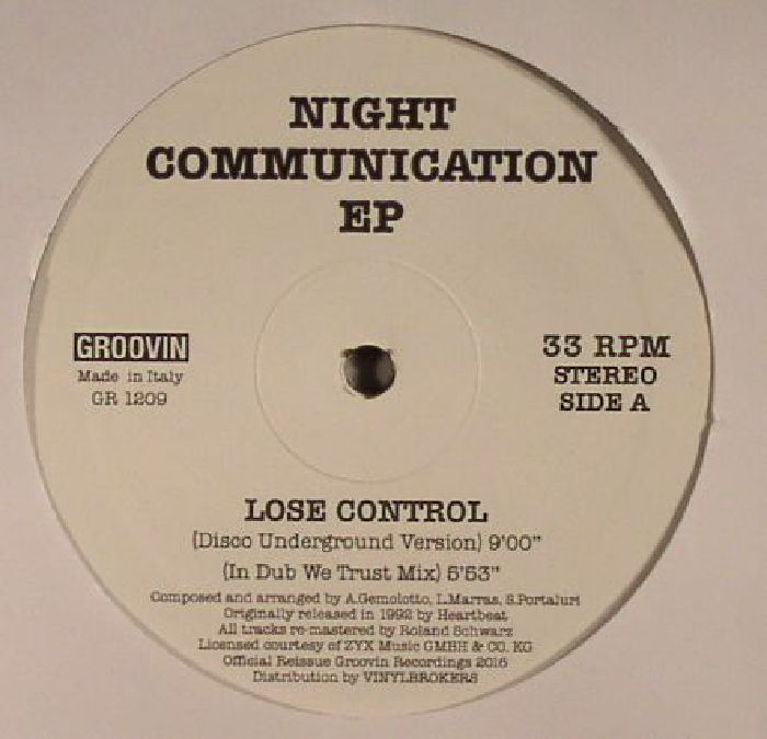 Night Communication Lose Control EP (reissue)