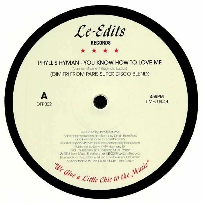 Phyllis Hyman | Keni Burke You Know How To Love Me (Dimitri From Paris Super Disco Blend)