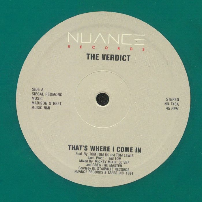The Verdict – Thats Where I Come In vinyl cover