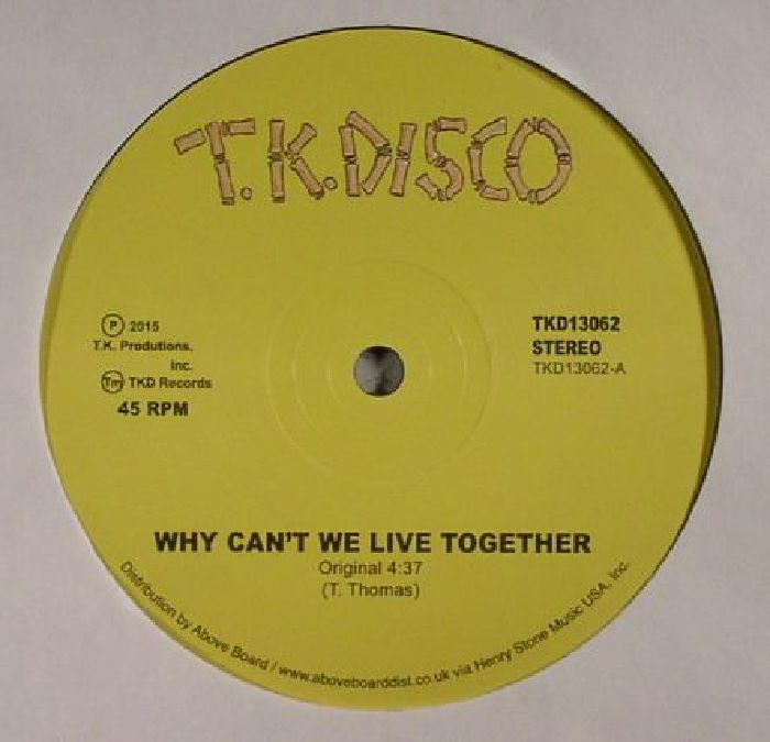 Timmy Thomas – Why Cant We Live Together vinyl cover