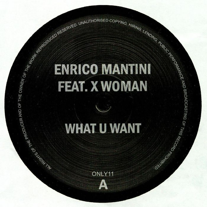 Enrico Mantini | X Woman – What U Want vinyl cover