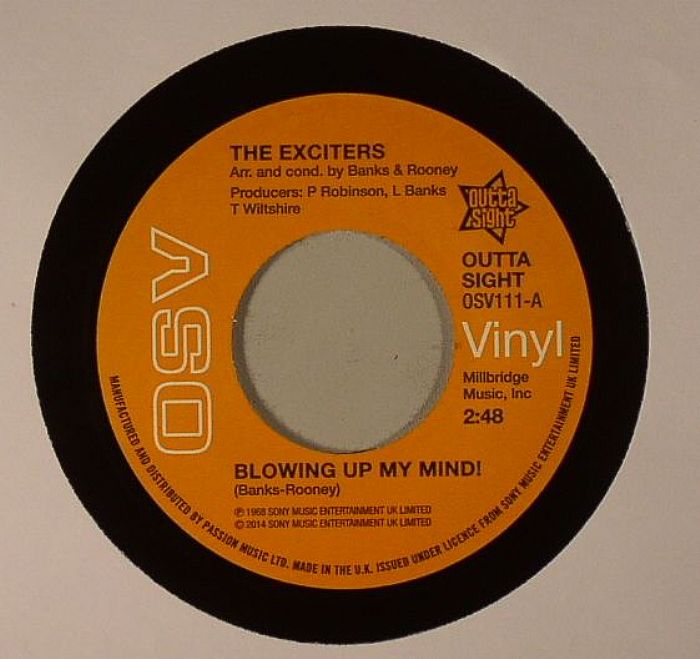 The Exciters – Blowing Up My Mind vinyl cover