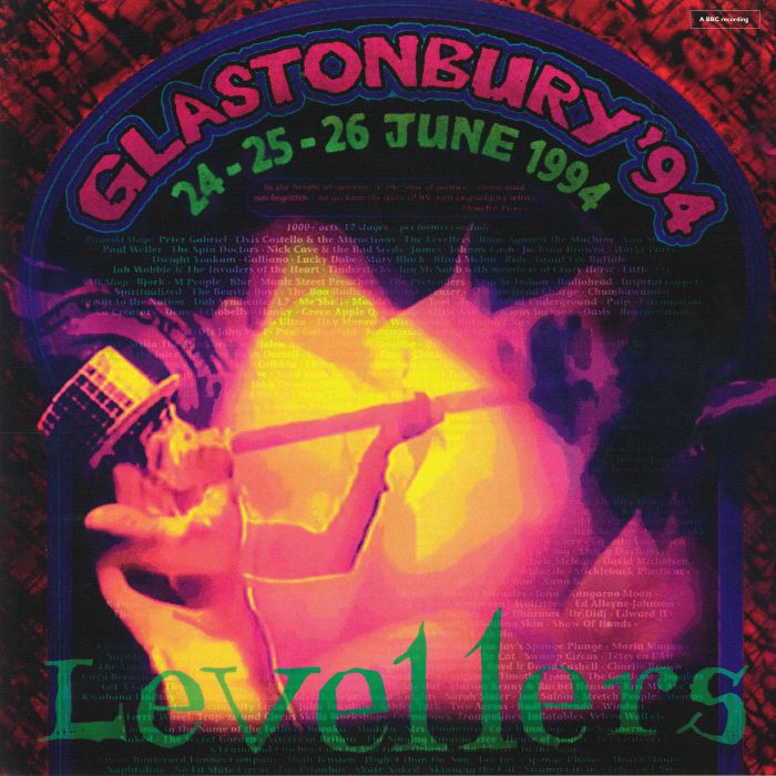 Levellers – Glastonbury 94 vinyl cover