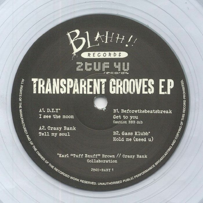 Crazy Bank | Karl Tuff Enuff Brown Transparent Grooves EP