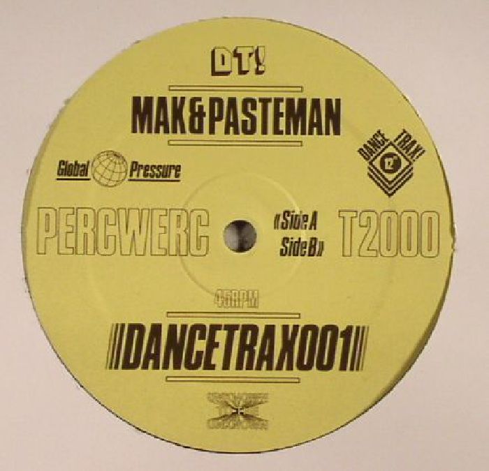 Mak and Pasteman – Dance Trax Vol 1 vinyl cover