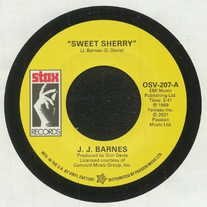 Jj Barnes | John Garry Williams Sweet Sherry
