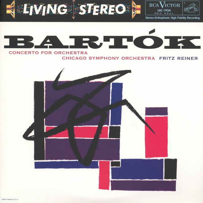 Bela Bartok | Fritz Reiner | Chicago Symphony Orchestra – Concerto For Orchestra vinyl cover