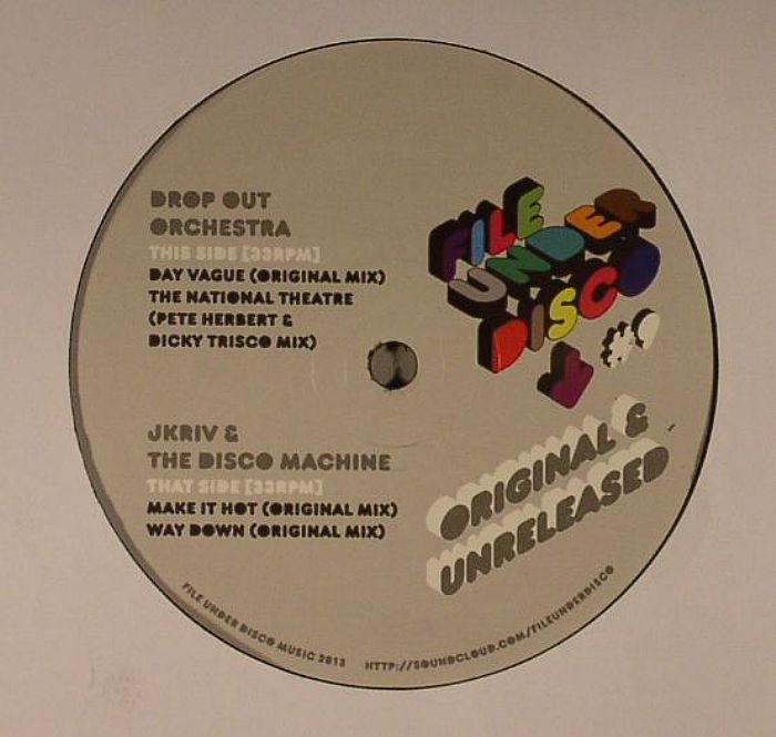 Drop Out Orchestra | J Kriv | The Disco Machine Original and Unreleased